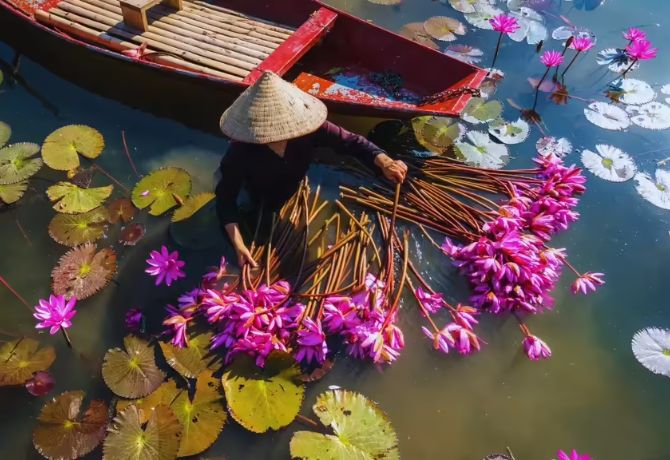 From Vietnam to the world, the lotus inspires hope, beauty, and resilience everywhere.